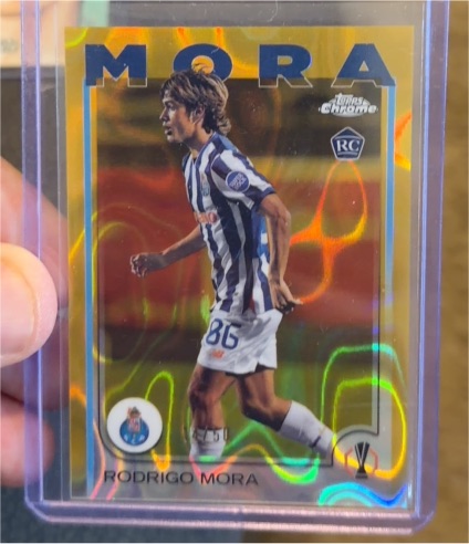 2024-25 Topps Chrome UEFA Club Competitions #137 Rodrigo Mora — front