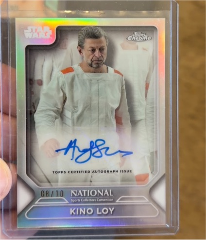 2024 Topps Chrome Star Wars Kino Loy Autograph — front