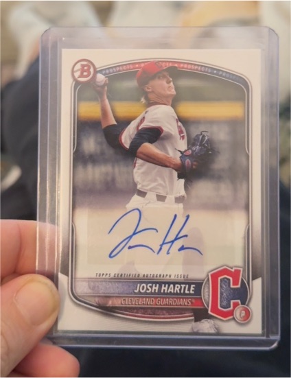 2025 Bowman #BPA-JH Josh Hartle — front