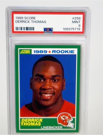 1989 Score #258 Derrick Thomas — front