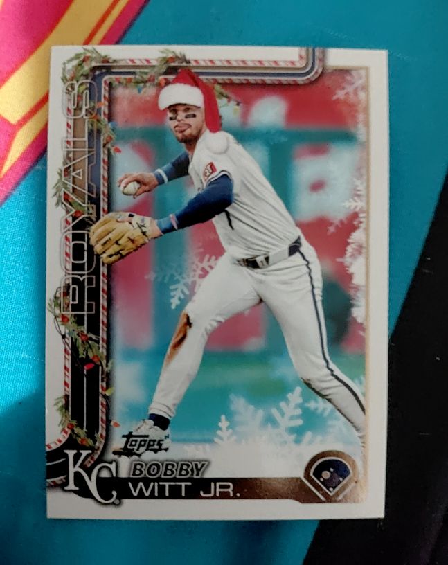 2025 Topps Holiday #H100 Bobby Witt Jr. — front