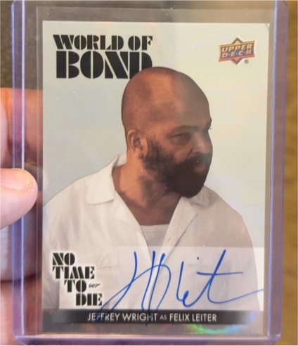 2025 Upper Deck James Bond No Time to Die World of Bond #BB23 Jeffrey Wright — front
