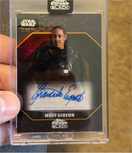 2024 Topps Chrome Black Star Wars #207 Moff Gideon — front