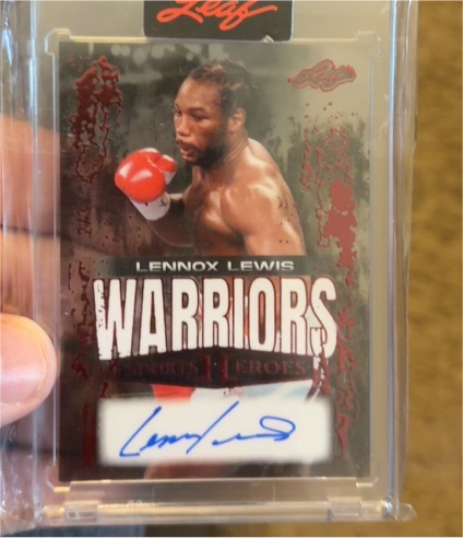 2025 Leaf Sports Heroes Warriors #LENNOX LEWIS — front
