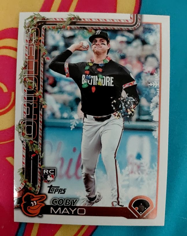 2025 Topps Holiday #H118 Coby Mayo — front