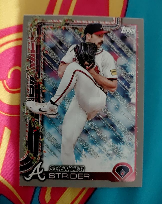 2025 Topps Holiday #H75 Spencer Strider — front