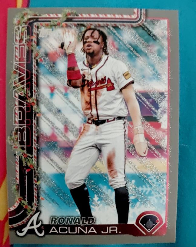 2025 Topps Holiday #H62 Ronald Acuna Jr. — front