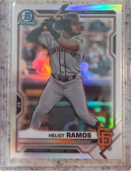 2021 Bowman Draft Chrome #BDC-137 Heliot Ramos — front