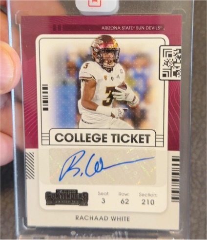 2022 Panini Chronicles Draft Picks Contenders College Ticket #CCT-RWH Rachaad White — front