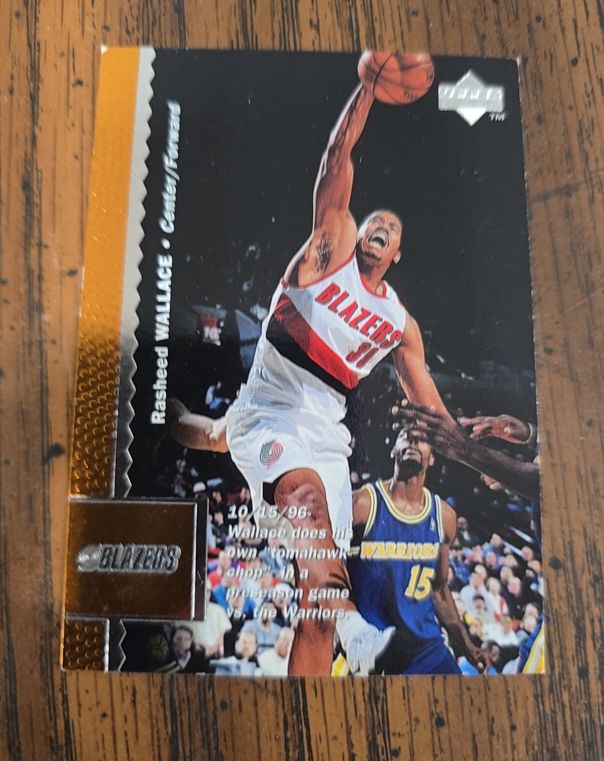 1996-97 Upper Deck #287 Rasheed Wallace — front