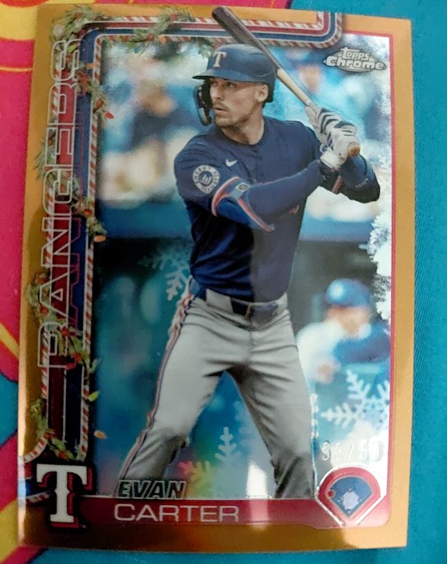 2025 Topps Holiday #H2 Evan Carter — front