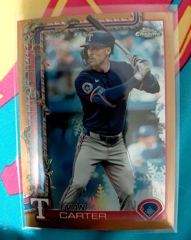 2025 Topps Holiday #H2 Evan Carter — front