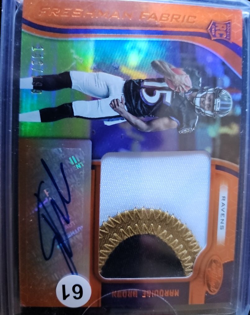 2019 Panini Certified #234 Miles Boykin Freshman Fabric Rookie Patch Auto — front