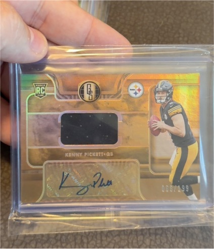 2022 Panini Gold Standard #103 Kenny Pickett Rookie Patch Auto — front
