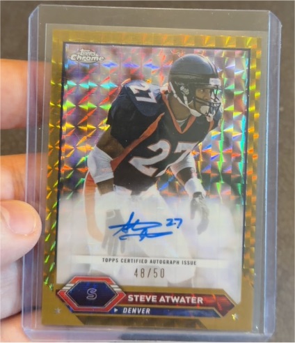 2023 Topps Composite Topps Chrome Autographs #TCA-SAT Steve Atwater — front