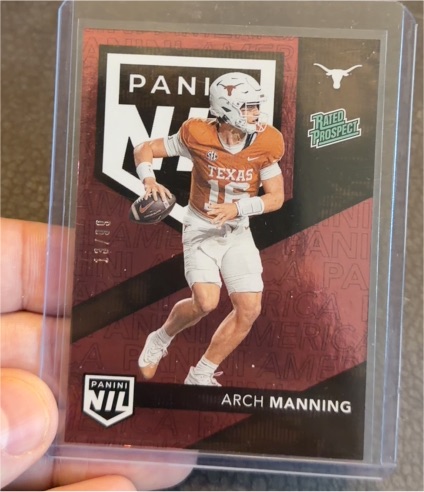 2025 Panini The National #NIL1 Arch Manning — front