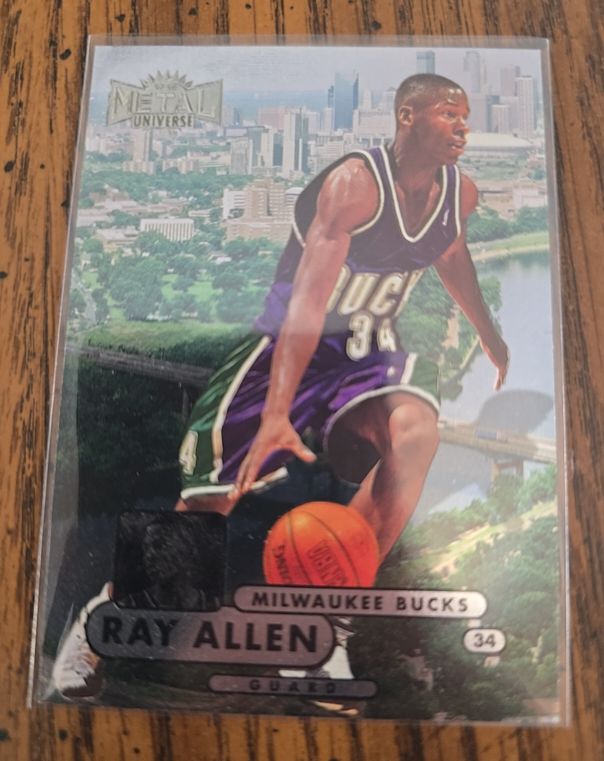 1997-98 Metal Universe Championship #22 Ray Allen — front