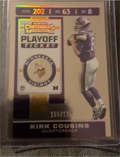 2019 Panini Contenders #63 Kirk Cousins — front