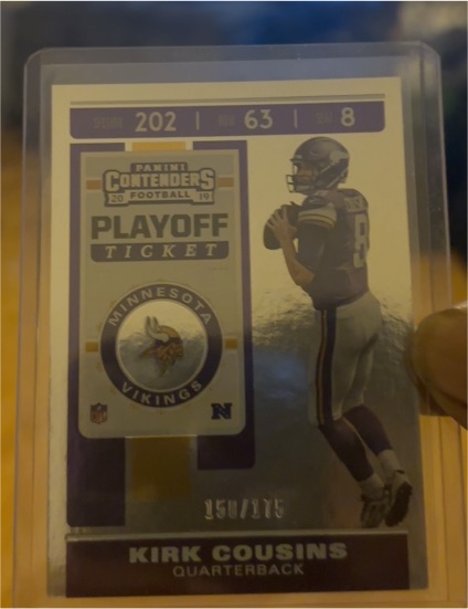 2019 Panini Contenders #63 Kirk Cousins — front