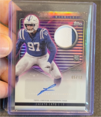 2024 Topps Midnight #RJA-LL Laiatu Latu — front
