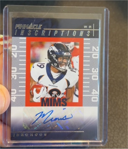 2024 Panini Encore Pinnacle Inscriptions #PI-MMS Marvin Mims — front