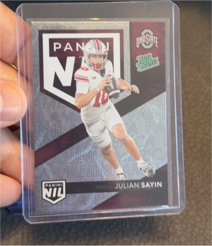 2025 Panini National #NIL2 Julian Sayin — front