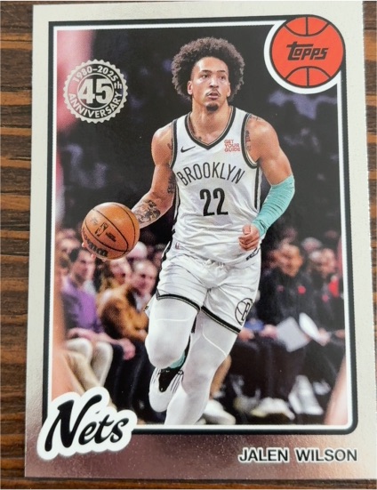 2025-26 Topps #80BK-9 Jalen Wilson 1980-81 Topps Basketball — front
