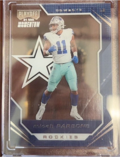 2021 Panini Chronicles Playoff Momentum Rookies #PMR-35 Micah Parsons — front