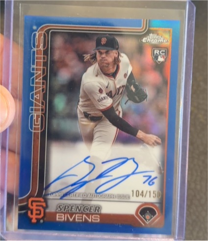 2025 Topps Chrome #RA-SBI Spencer Bivens — front