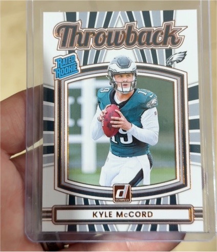 2025 Donruss #10 Kyle McCord Throwback Rated Rookie — front