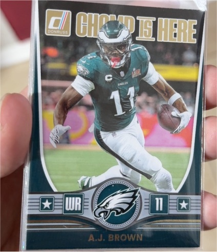 2025 Donruss Champ is Here #CIH-AJB A.J. Brown — front