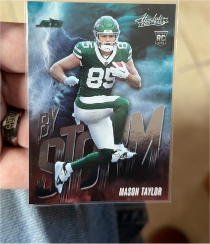 2025 Panini Absolute #10 Mason Taylor By Storm Rookie Card — front