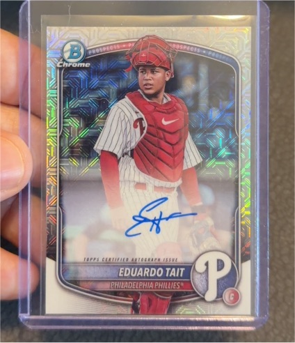 2025 Bowman Chrome #BMA-ET Eduardo Tait — front