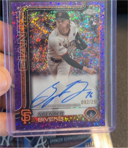 2025 Topps Chrome #RA-SBI Spencer Bivens — front
