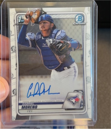 2020 Bowman Chrome #CPA-GM Gabriel Moreno — front