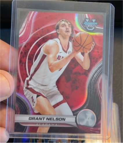 2024-25 Bowman University Best #25 Grant Nelson — front
