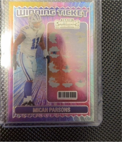 2024 Panini Contenders Football #20 Micah Parsons Winning Ticket — front