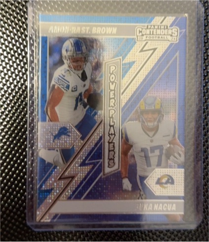 2024 Panini Contenders #10 Amon-Ra St. Brown / Puka Nacua Power Players — front