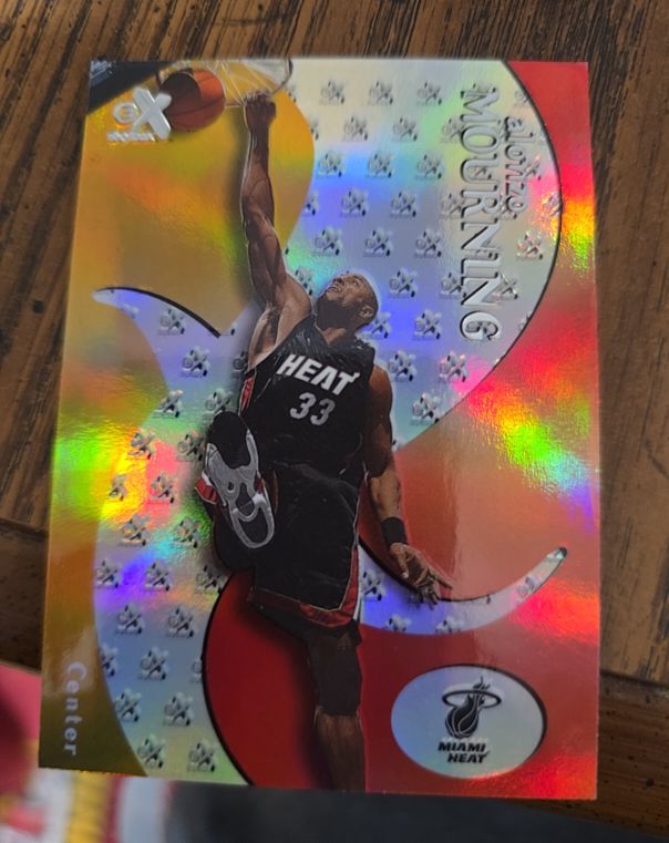 1999-00 Skybox E-X #13 Alonzo Mourning — front