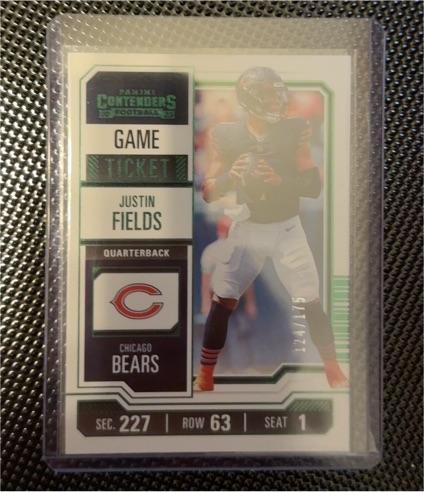 2023 Panini Contenders Season Ticket #20 Justin Fields — front