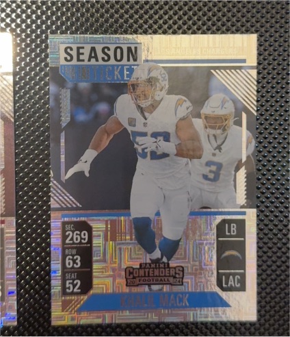 2024 Panini Contenders #57 Khalil Mack Season Ticket — front