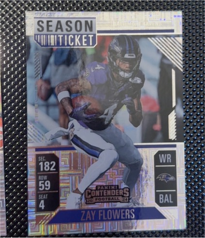 2024 Panini Contenders Season Ticket #8 Zay Flowers — front