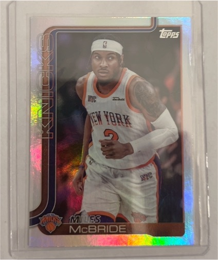 2025-26 Topps #17 Miles McBride — front