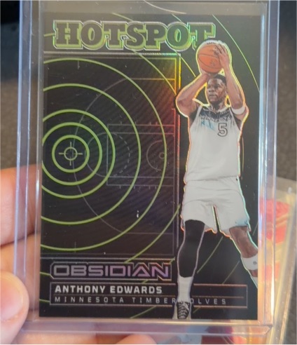 2024-25 Panini Obsidian #9 Anthony Edwards Hotspot — front
