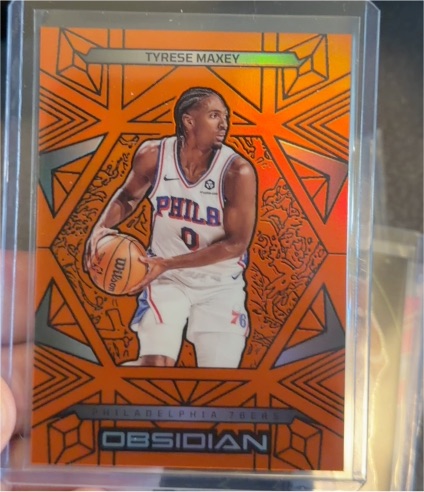 2024-25 Panini Obsidian #0 Tyrese Maxey — front