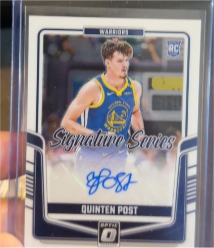 2024-25 Panini Donruss Optic Signature Series #SS-POT Quinten Post — front