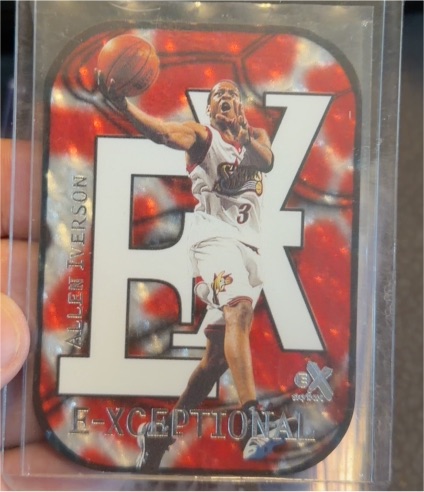 1999 Skybox E-X E-Xceptional #3XC Allen Iverson — front