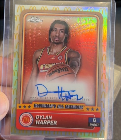 2024 Topps Chrome McDonald's All American #McDonald's All American Dylan Harper — front