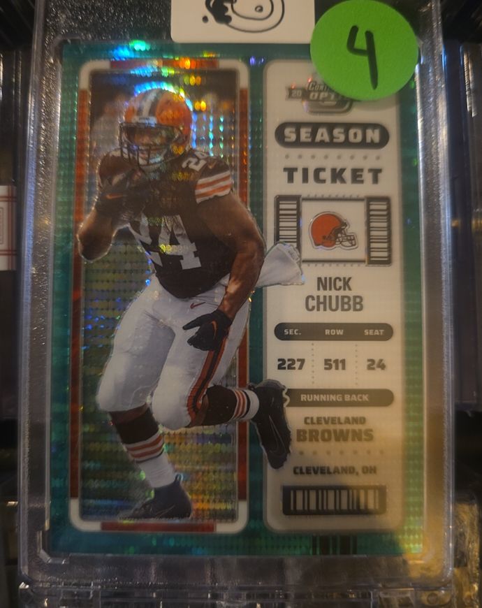 2022 Panini Contenders Optic Season Ticket Nick Chubb — front