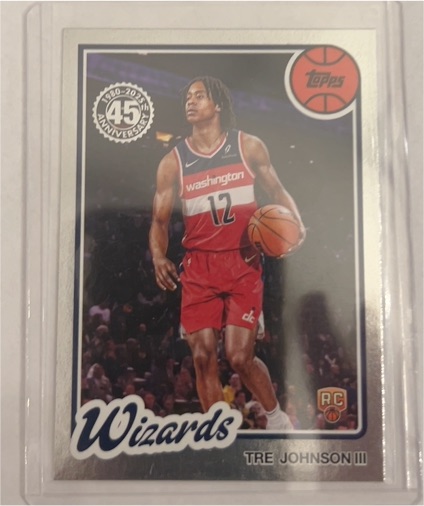2025-26 Topps 45th Anniversary #80BK-97 Tre Johnson III — front